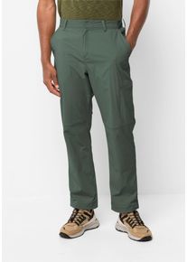 Jack Wolfskin Herren Trekkinghose "WANDERTHIRST PANTS M", grün, Gr. 50, OBERSTOFF: 94% POLYAMID, 6% ELASTHAN; Futter: 100% POLYESTER, Hosen