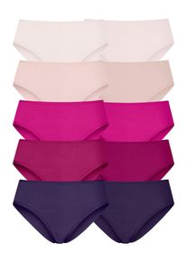 Petite Fleur Damen Jazz-Pants Slips, Gr. 32, lila, Obermaterial: 95% Baumwolle, 5% Elasthan, unifarben, Unterhosen, aus elastischer Baumwolle