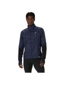 asics Herren Laufjacke, blau, sportlich, Gr. XS, Obermaterial: 100% Nylon, Jacken