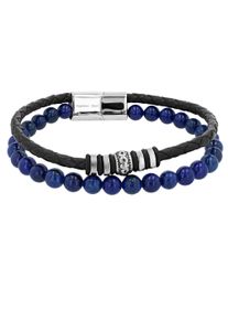 Adelia´s ADELIA ́S Damen Edelstahlarmband "Damen Armband aus Edelstahl 21,5 cm", 21,5, Edelstahlblau, schwarz, Edelstahl, Armbänder