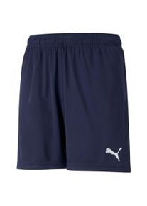 Puma Kinder Trainingsshorts "TEAMRISE TRAINING SHORTS JR", blau, sportlich, Gr. 164, unifarben, Interlock, Obermaterial: 100% Polyester, Hosen