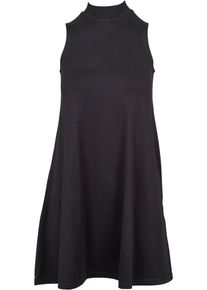 Urban Classics Damen Shirtkleid "Urban Classics Damen Ladies A-Line Turtleneck Dress", schwarz, klassisch, Gr. XL, unifarben, 92% Polyester, 8%