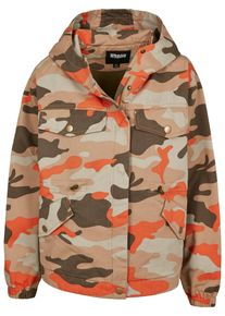 Urban Classics Damen Allwetterjacke "Urban Classics Damen Ladies Oversized Camo Parka Jacket", bunt, casual, Gr. M, mehrfarbig, 100% Baumwolle, Jacken