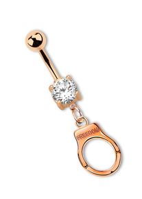 Adelia´s ADELIA ́S Damen Bauchnabelpiercing "Piercing Piercing Bauchnabelpiercing", gold, modisch, Chirurgiestahl, Piercings, 316l Stahl Banane - mit