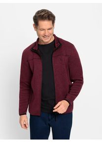 Catamaran Herren Strickfleecejacke, rot, Gr. 44, meliert, 100% Polyester, Jacken