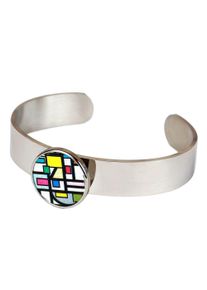DeMarie Damen Armband "Edelstahl mit Silber-/Goldeinlage", 18cm, Edelstahl, bunt, Edelstahl, Armbänder
