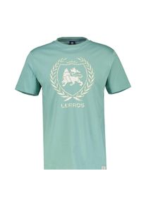 Lerros Herren T-Shirt "Lerros T-Shirt mit Logoprint", grün, Gr. S, 100% Baumwolle, Shirts