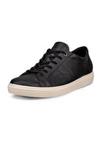 Ecco Damen Sneaker "CLASSIC", Gr. 37, schwarz-weiß, Leder, sportlich, Schuhe, in klassischer Optik, Freizeitschuh, Halbschuh, Schnürschuh