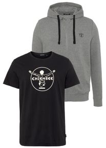Chiemsee Herren Sweatjacke, grau, sportlich, Gr. S, angeraute Sweatware, Obermaterial: 80% Baumwolle, 20% Viskose. Obermaterial 2: 100% Baumwolle,