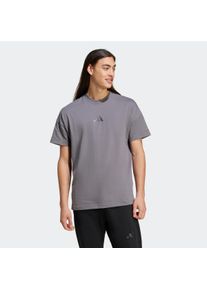 Herren T-Shirt "M A SZN T", grau, sportlich, Gr. L, adidas Sportswear, Obermaterial: 100% Baumwolle, Shirts