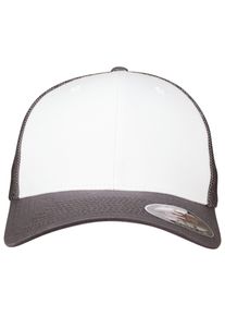 Flexfit Damen Flex Cap "Flexfit Unisex Flexfit Mesh Colored Front", grau, casual, Gr. S, 60% Baumwolle, 40% Polyester, Caps