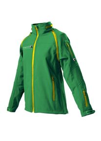 DEPROC Active Damen Softshelljacke "STANLEY PEAK WOMEN", grün, sportlich, Gr. 38, 96% Polyester; 4% Elastan, Jacken, abtrennbare Ärmel