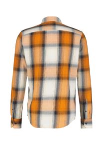 Lerros Herren Karohemd "Lerros Langarmhemd, kariert", orange, Gr. XXXL, 100% Baumwolle, Hemden