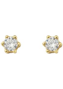 Vivance Damen Paar Ohrhänger "0.15 ct Diamant Brillant Ohrringe Ohrstecker aus 585 Gelbgold", Damen, 0.15 ct, Diamanten, gold, Diamanten, Ohrringe,