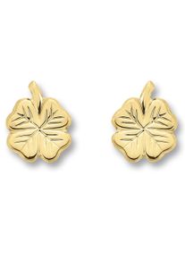 ONE ELEMENT Damen Paar Ohrhänger "Kleeblatt Ohrringe Ohrstecker aus 333 Gelbgold", Damen, Gelbgold 333, gold, Gelbgold 333, Ohrringe, Damen Gold