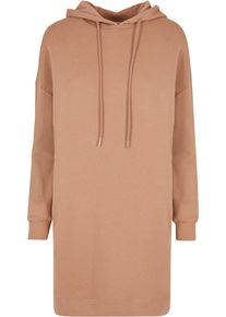 Urban Classics Damen Shirtkleid "Urban Classics Damen Ladies Organic Oversized Terry Hoody Dress", gelb, klassisch, Gr. XS, unifarben, 100%