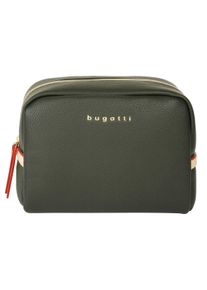 Bugatti Damen Kosmetiktasche "ELLA", grün, unifarben, leicht glänzend, Kunstfaser, Taschen