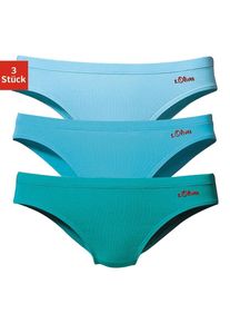 s.Oliver Damen Bikinislip, Gr. 32, grün, Jersey, Obermaterial: 90% Baumwolle, 10% Elasthan (LYCRA), unifarben, Unterhosen, aus elastischer