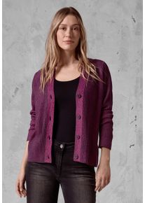 Cecil Damen Cardigan, rosa, casual, Gr. XXL, unifarben, Stoff, 33% Polyester, 31% Polyacryl, 24% Baumwolle, 12% Nylon, Strickjacken, mit V-Ausschnitt