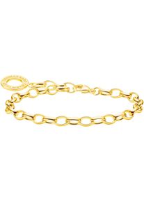 Thomas Sabo Damen Armband "X0031-413-39-L17,L19,5", 17, Silber 925 (Sterlingsilber), gold, Silber 925 (Sterlingsilber), Armbänder