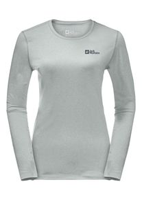 Jack Wolfskin Damen Rundhalspullover "SKY THERMAL L/S W", grau, Gr. XS, Hauptmaterial: 100% Polyester, Pullover