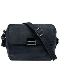 Umhängetasche Bruno Banani Gr. B/H/T: 17cm x 15cm x 4cm onesize, blau Damen Taschen echt Leder