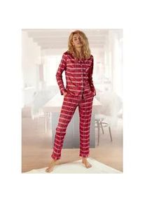 H.I.S. Pyjama H.I.S Gr. 32, rot (rot, kariert) Damen Homewear-Sets aus Flanell mit Allover-Karomuster