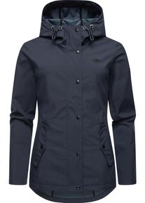 Ragwear Damen Softshelljacke "Margge Shell", blau, sportlich, Gr. S, Obermaterial: 100% Polyester; Innenfutter: 100% Polyester, Jacken, wasserdichte