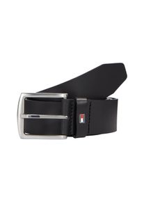Tommy Hilfiger Damen Ledergürtel "New Denton 4 cm", schwarz, casual,modisch,klassisch, Gr. 95, unifarben, Leder, Gürtel, NEW DENTON BELT mit