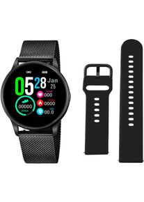 Lotus Smartwatch "Smartime, 50002/1", schwarz, Smartwatches, Armbanduhr, Damenuhr, Herrenuhr, Geschenkidee, Edelstahlarmband