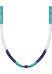 Thomas Sabo Damen Kette ohne Anhänger "mit blauen Steinen, KE2159-058-7-L38V", 42, Silber 925 (Sterlingsilber), B: 1,0mm, blau, Silber 925