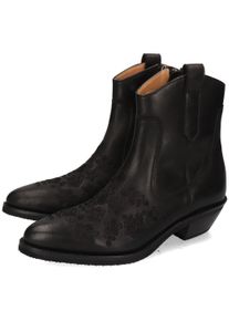 Melvin & Hamilton Damen Westernstiefelette "Melody 3", MELVIN & HAMILTON, Gr. 35, schwarz, Leder, modisch, Schuhe, Western Stiefel, Boot, Cowboy Boot in spitzer Form