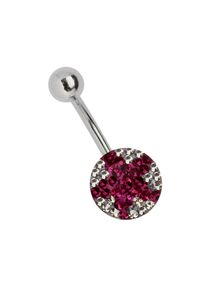 Adelia´s ADELIA ́S Damen Bauchnabelpiercing "Piercing Bauchnabelpiercing", pink, Chirurgiestahl, Piercings, Mit Stern-Design zweifarbig