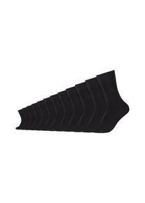 s.Oliver Damen Socken "Socken 12er Pack", Gr. 43, schwarz, 70% Baumwolle 18% Polyamid 10% Polyester 2% Elasthan, uni, Socken