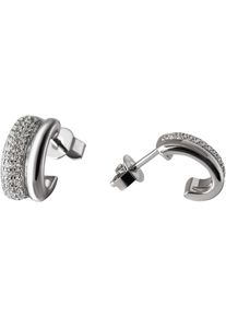 Firetti Damen Paar Ohrstecker "Schmuck Geschenk Silber 925 Ohrschmuck Ohrringe teilw. 2-reihige Optik", Silber 925 (Sterlingsilber), silber, Silber