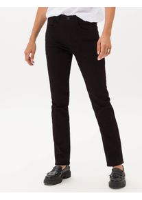 Brax Damen 5-Pocket-Jeans "Style CAROLA", schwarz, Gr. 46, 96% Baumwolle, 4% Elasthan, Jeans