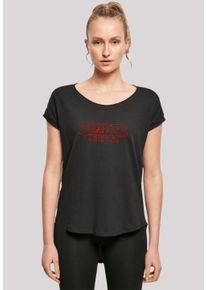 F4NT4STIC Damen T-Shirt "Stranger Things Glow Logo Netflix TV Series", schwarz, casual, Gr. XL, Obermaterial: 100% Baumwolle, Shirts, Premium Qualität
