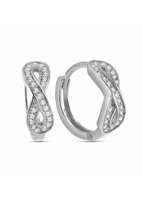 dKeniz Damen Paar Creolen "925/- Sterling Silber Unendlichkeitsohrring", ONE-SIZE, Silber 925 (Sterlingsilber), silber, Silber 925 (Sterlingsilber),