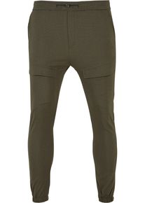 2Y STUDIOS Herren Stoffhose "2Y Studios Herren 2Y Cropped Pants", grün, Gr. M, unifarben, 70% Baumwolle, 20% Polyester, 10% Elasthan, Hosen