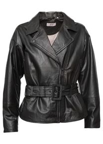 Maze Damen Lederjacke "42021211", schwarz, Gr. M, Obermaterial: 100% Lammleder / Innenfutter: 100% Polyester / Ärmelfutter: 100% Polyester, Jacken