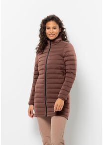 Jack Wolfskin Damen Daunenmantel "ARCADEN COAT W", braun, Gr. L, OBERSTOFF: 84% NYLON, 16% ELASTHAN; FUTTER: 100% POLYESTER; FÜLLUNG: 90%