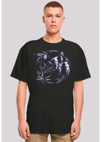 F4NT4STIC Herren T-Shirt "The Witcher Wolf Logo", schwarz, casual, Gr. XS, Obermaterial: 100% Baumwolle, Shirts, Premium Qualität