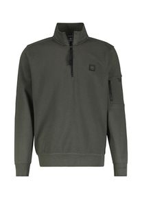 Lerros Herren Sweatshirt "Lerros Herren Sweatshirt mit Troyerkragen", grün, Gr. S, 100% Baumwolle, Sweatshirts
