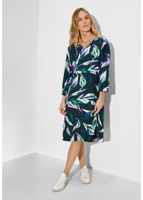 Cecil Damen Sommerkleid, grün, casual, Gr. XS, bedruckt, Stoff, 100% Lenzing EcoVero Viscose, Kleider, knielang
