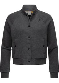 Ragwear Damen Bomberjacke "Simonette", schwarz, modisch, Gr. XXXL, Material: 70% Baumwolle, 30% Polyester, Jacken, stylische Damen Collegejacke für