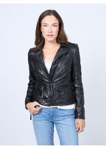 Mustang Damen Lederjacke "31021544", schwarz, Gr. S, Obermaterial: 100% Lammleder / Innenmaterial: 100% Baumwolle / Ärmelfutter: 100% Polyester,