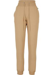 Urban Classics Damen Jogginghose "Urban Classics Damen Ladies Organic High Waist Sweat Pants", beige, Gr. XXXL, unifarben, 100% Organic Cotton Terry,