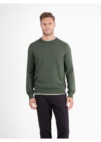 Lerros Herren Strickpullover "Lerros Crewneck Strickpullover", grün, Gr. S, 100% Baumwolle, Pullover