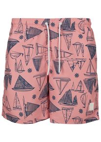 Urban Classics Herren Badeshorts "Urban Classics Herren Pattern Swim Shorts", bunt, Gr. XXL, 100% Polyester, Badehosen