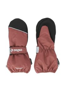 ZIGZAG Kinder Skihandschuhe "Shildon", orange, casual, Gr. 128, mehrfarbig, 100% Polyester, Handschuhe, mit reflektierenden Elementen